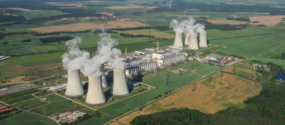 Dukovany nuclear power plant in Czech Republic_