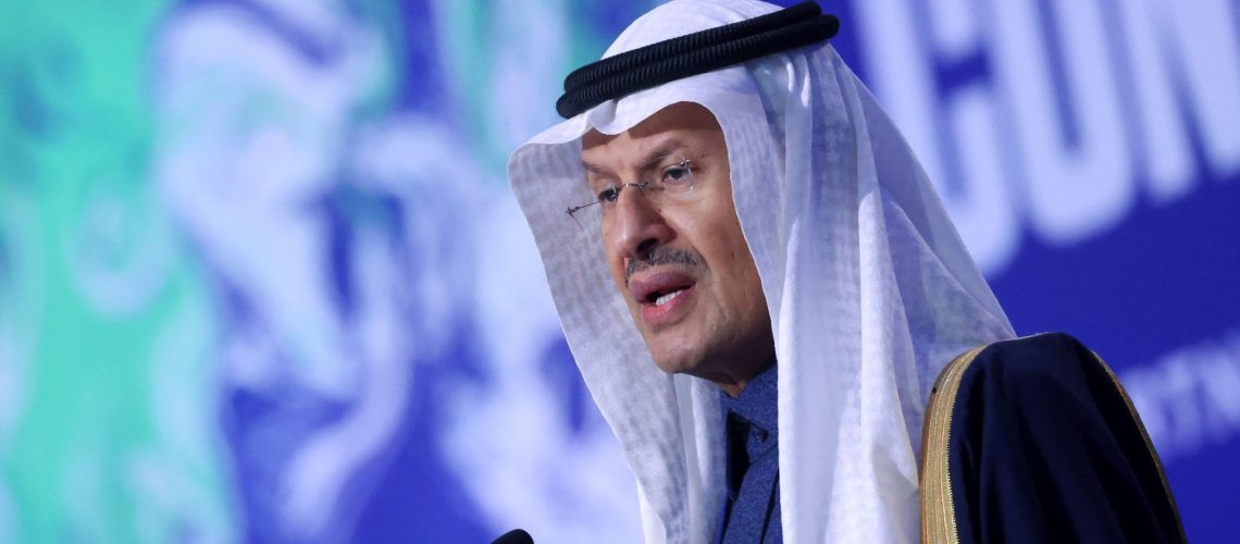 Saudi Arabia's Minister of Energy Prince Abdulaziz bin Salman Al-Saud